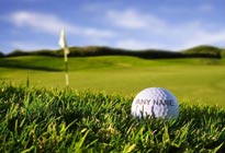 Golf Calendars - Name on Golf Ball with flag in backgroundimage Golf Calendars - Name on Golf Ball image