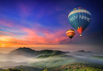 Personalised Image - Balloons in mountains image