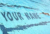 Swimmer Personalised image